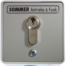 Sommer kulcsos kapcsoló (1 érintkezős, cilinderzárral)