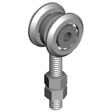 2 görgős felső függesztőgörgő 33x34 mm